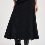 Gonna donna longuette a sirena nera ERICA W0234T002 THE LATEST 