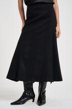 Gonna donna longuette a sirena nera ERICA W0234T002 THE LATEST 
