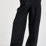 Pantaloni donna chiusura asimmetrica neri ESTER W0206T0002 THE LATEST 