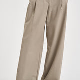 Pantaloni donna chiusura asimmetrica beige chiaro ESTER W0206T0291 THE LATEST 