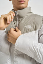 Piumino Saikuro uomo bicolore grigio chiaro e tortora 853I P48 THE NORTH FACE 