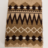 Sciarpa in maglia beige panna e marrone 106212 CHESTNUT UGG 