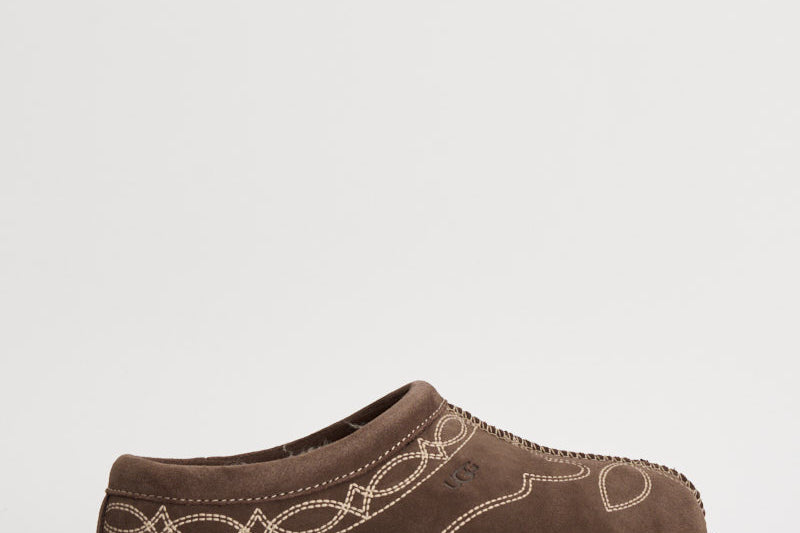 Scarpe donna tasman western in suede tortora 1182251 BURNT CEDAR UGG 