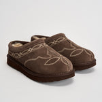 Scarpe donna tasman western in suede tortora 1182251 BURNT CEDAR UGG 