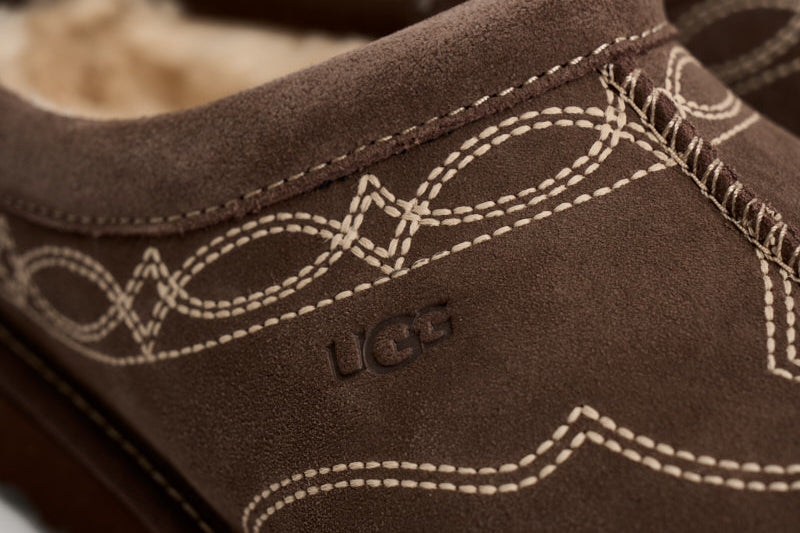Scarpe donna tasman western in suede tortora 1182251 BURNT CEDAR UGG 