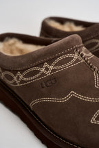 Scarpe donna tasman western in suede tortora 1182251 BURNT CEDAR UGG 
