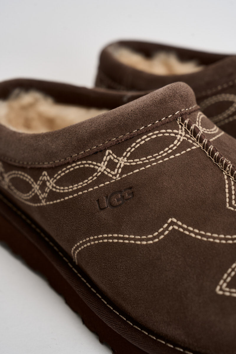 Scarpe donna tasman western in suede tortora 1182251 BURNT CEDAR UGG 
