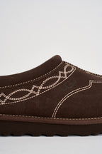 Scarpa uomo tasman western in suede cioccolato 1182262 BURN CHEDDAR UGG 
