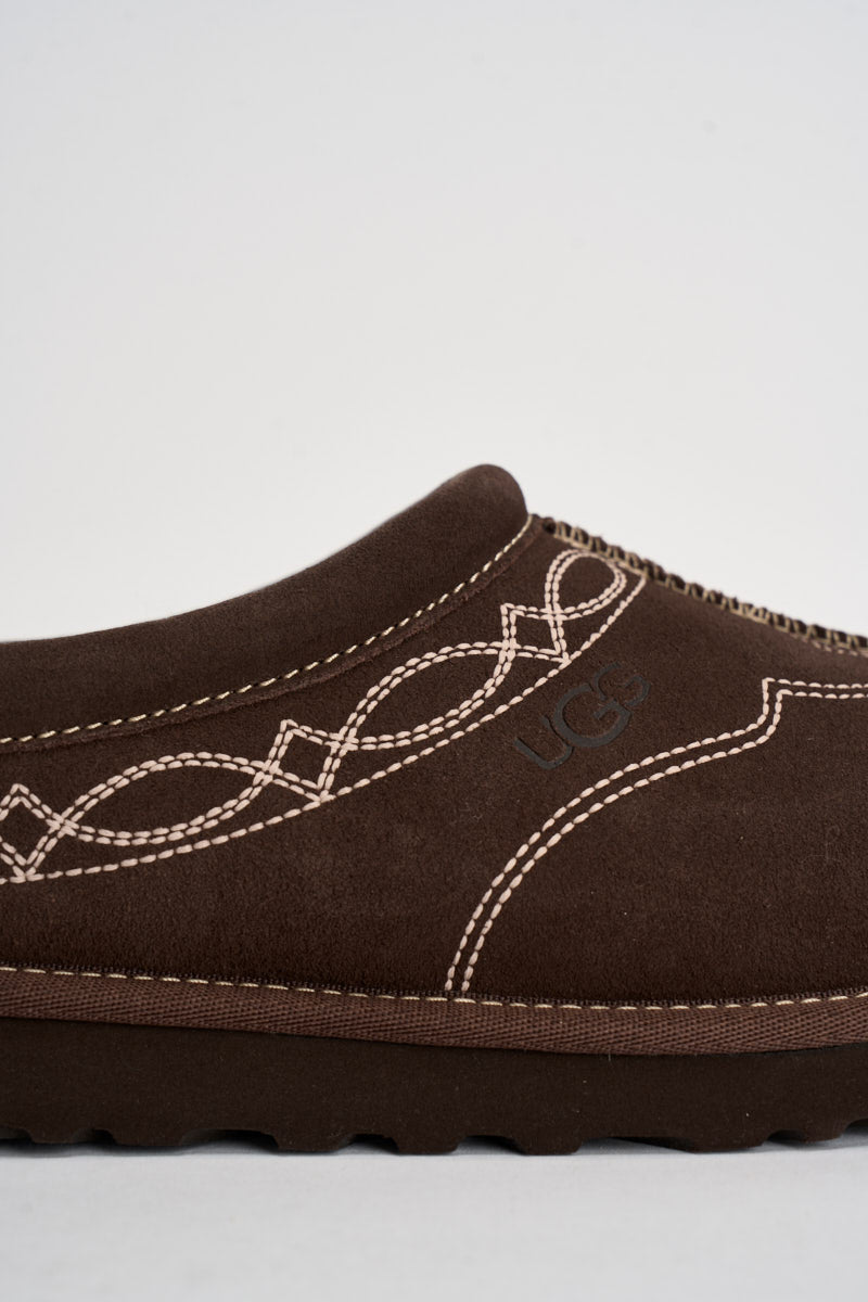 Scarpa uomo tasman western in suede cioccolato 1182262 BURN CHEDDAR UGG 