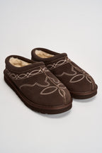Scarpa uomo tasman western in suede cioccolato 1182262 BURN CHEDDAR UGG 