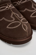 Scarpa uomo tasman western in suede cioccolato 1182262 BURN CHEDDAR UGG 