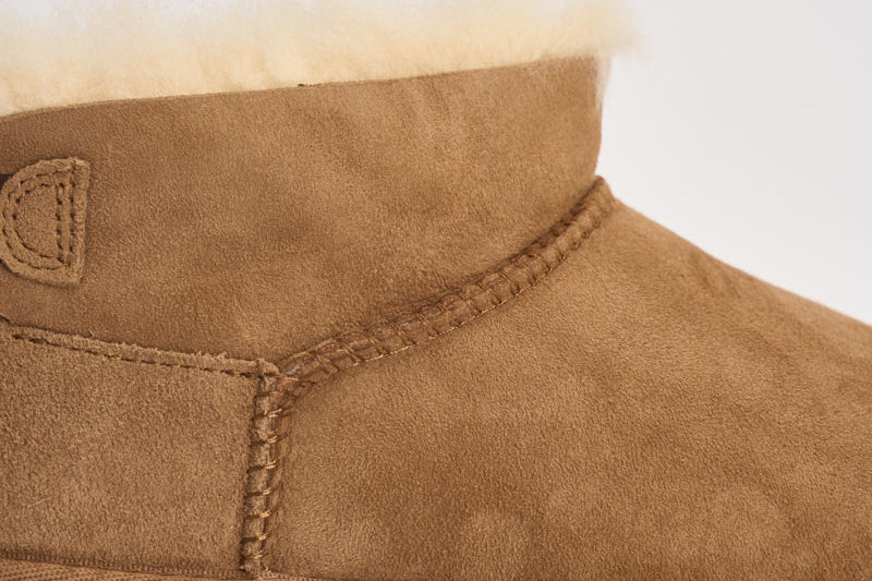 Stivaletti donna Ultra Mini Bailey Bow cammello 1185491 CHESTNUT UGG 