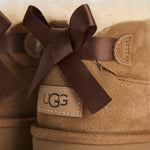 Stivaletti donna Ultra Mini Bailey Bow cammello 1185491 CHESTNUT UGG 