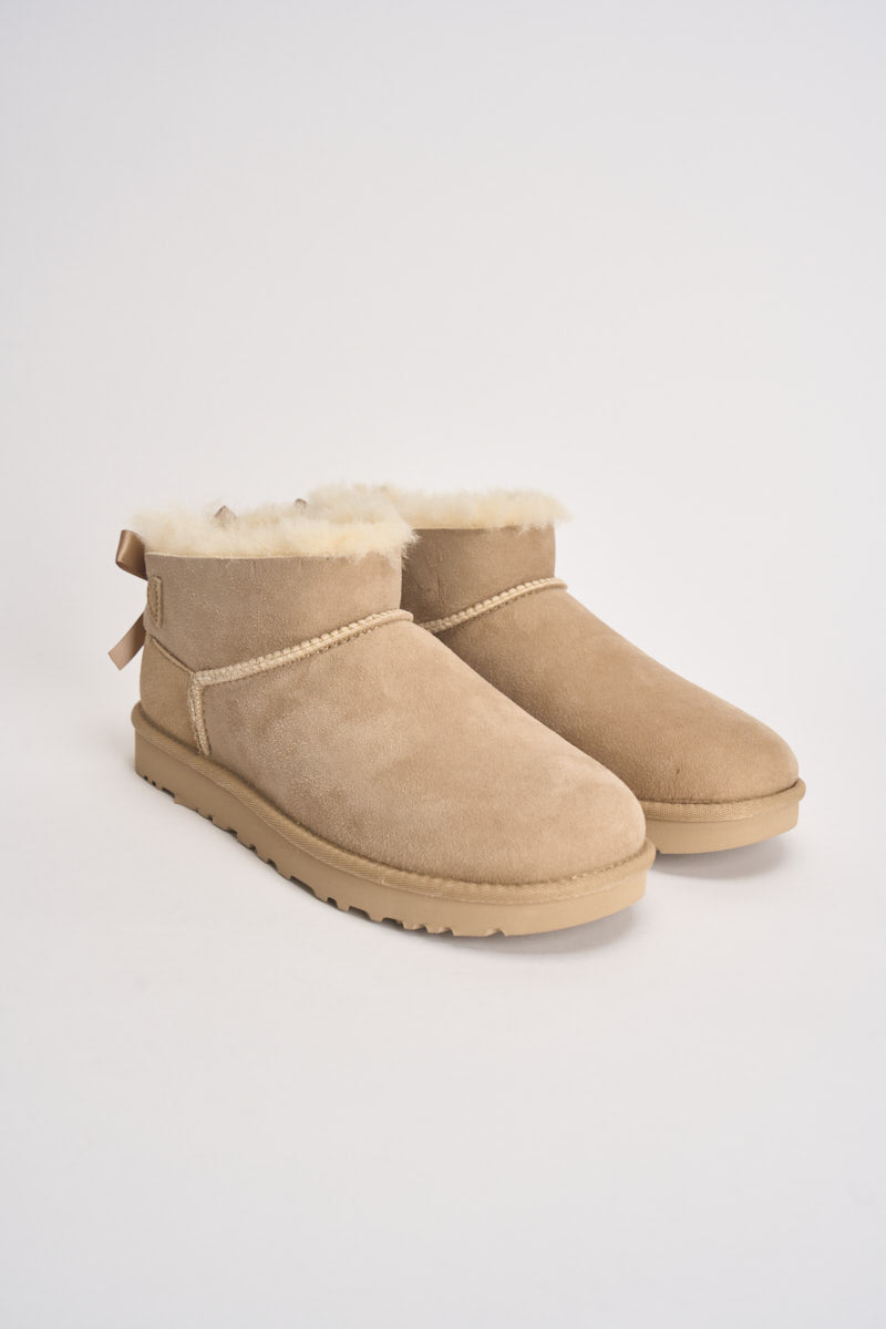 Stivaletti donna Ultra Mini Bailey Bow sabbia 1185491 SAND UGG 