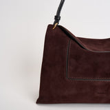 Borsa donna "Penelope" Slouch in suede vino 000148 ACAISUEDE WANDLER 