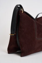 Borsa donna "Penelope" Slouch in suede vino 000148 ACAISUEDE WANDLER 