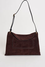 Borsa donna "Penelope" Slouch in suede vino 000148 ACAISUEDE WANDLER 