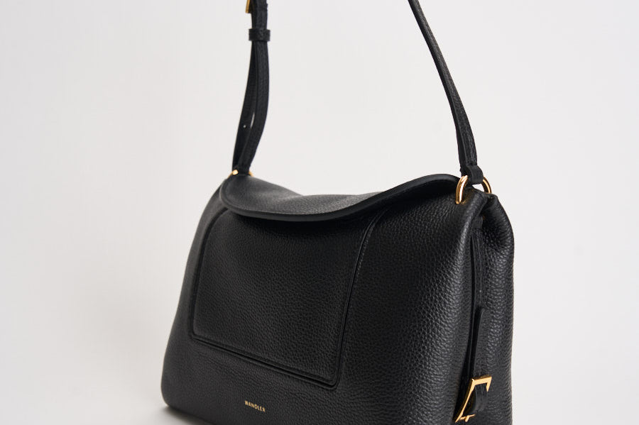 Borsa donna "Penelope" Slouch nera 000148 BLACKCRUST WANDLER 