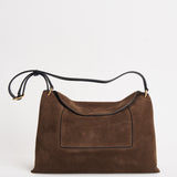 Borsa donna "Penelope" Slouch in suede marrone 000148 PALISSANDERSUEDE WANDLER 
