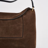 Borsa donna "Penelope" Slouch in suede marrone 000148 PALISSANDERSUEDE WANDLER 