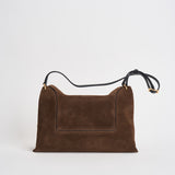 Borsa donna "Penelope" Slouch in suede marrone 000148 PALISSANDERSUEDE WANDLER 