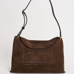 Borsa donna "Penelope" Slouch in suede marrone 000148 PALISSANDERSUEDE WANDLER 