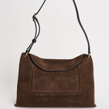 Borsa donna "Penelope" Slouch in suede marrone 000148 PALISSANDERSUEDE WANDLER 