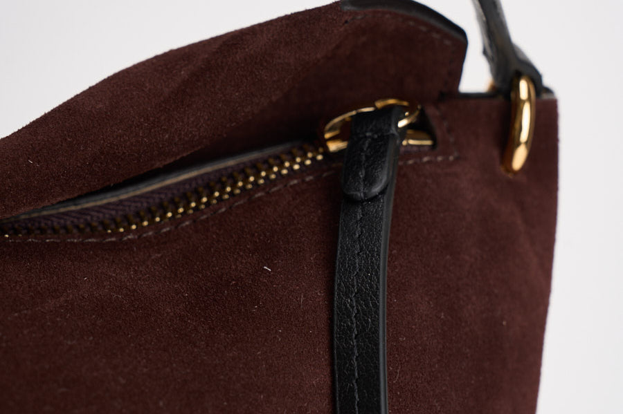Borsa donna Penelope in suede vino 000161 ACAISUEDE WANDLER 