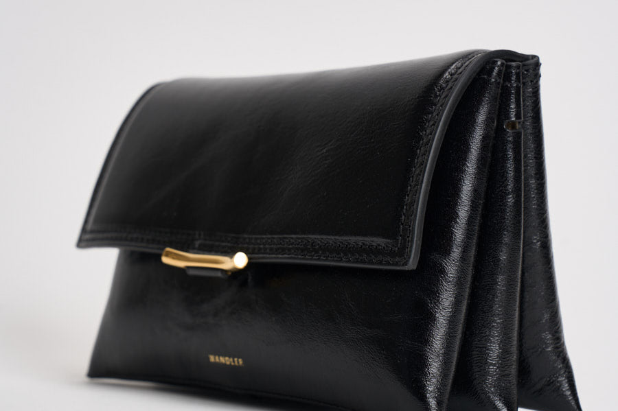 Borsa donna Ida Trio Leather nera 000181 BLACKGLAZE WANDLER 