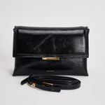 Borsa donna Ida Trio Leather nera 000181 BLACKGLAZE WANDLER 