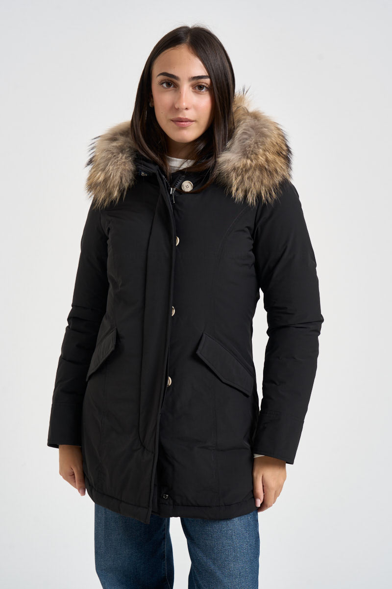 Parka donna Luxury Artic Raccoon nero 0652 100BLACK WOOLRICH 