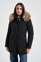 Parka donna Luxury Artic Raccoon nero 0652 100BLACK WOOLRICH 