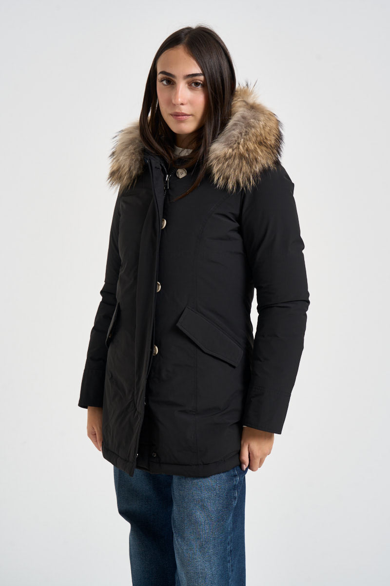 Parka donna Luxury Artic Raccoon nero 0652 100BLACK WOOLRICH 