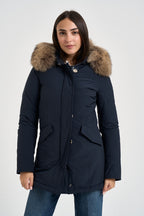 Parka donna Luxury Artic Raccoon blu 0652 3989BLUE WOOLRICH 