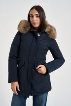 Parka donna Luxury Artic Raccoon blu 0652 3989BLUE WOOLRICH 