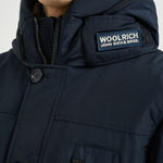 Parka uomo con zip blu navy 0866 MLB WOOLRICH 