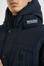 Parka uomo con zip blu navy 0866 MLB WOOLRICH 