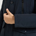 Parka uomo con zip blu navy 0866 MLB WOOLRICH 