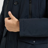 Parka uomo con zip blu navy 0866 MLB WOOLRICH 