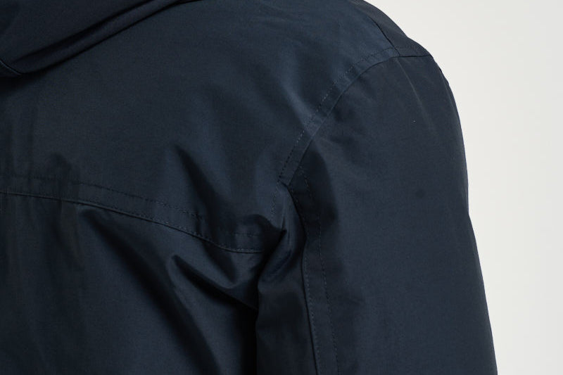 Parka uomo con zip blu navy 0866 MLB WOOLRICH 