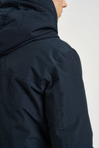 Parka uomo con zip blu navy 0866 MLB WOOLRICH 