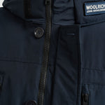 Parka uomo con zip blu navy 0866 MLB WOOLRICH 