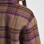 Giacca donna corta a quadri multicolor 2038 7451BISONCHECK WOOLRICH 