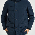 Parka uomo quattro tasche blu navy 2092 3989BLUE WOOLRICH 