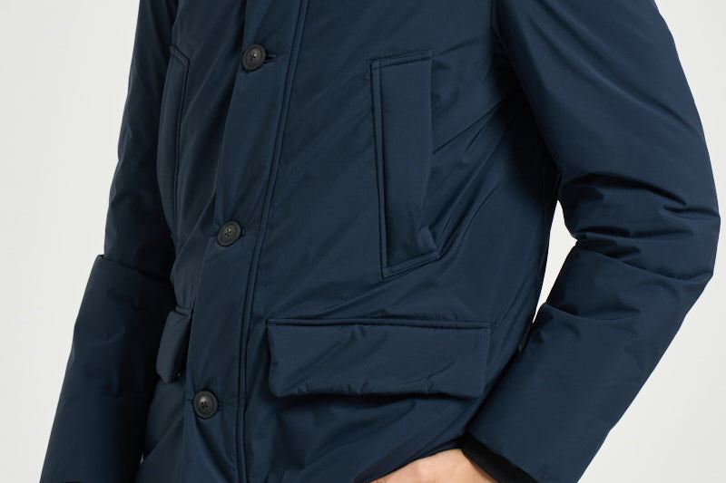 Parka uomo quattro tasche blu navy 2092 3989BLUE WOOLRICH 