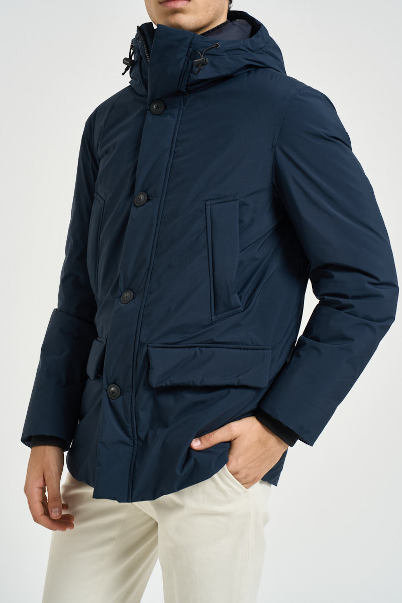 Parka uomo quattro tasche blu navy 2092 3989BLUE WOOLRICH 