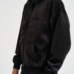 Felpa uomo in velluto con cappuccio nera IA4371 BLACK Y-3 