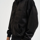 Felpa uomo in velluto con cappuccio nera IA4371 BLACK Y-3 