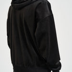 Felpa uomo in velluto con cappuccio nera IA4371 BLACK Y-3 