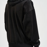 Felpa uomo in velluto con cappuccio nera IA4371 BLACK Y-3 
